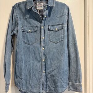 Devil-Dog Dungarees Pearl Snap Denim Shirt NWT